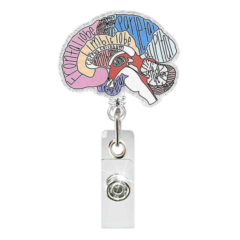 Hospital Retractable Badge Reel With Belt Clip Cute Nurse Doctor Name Tag Card Holder Accessories Office Supply Clip Staff Card