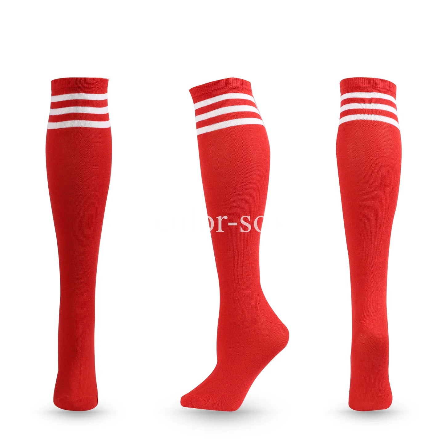 Compression Socks Unisex Football Socks Non-slip Long Tube Knee High Stockings Socks Striped Soccer Socks Running Sports Socks