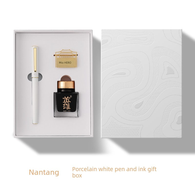 Hero Hero E506 Pen Gift Box Nantang Series Official Authentic Products High-End Gift Giving Presents Suit Good-looking Gift Office Adult Male and Female Student Art Calligraphy Practice Logo Lettering