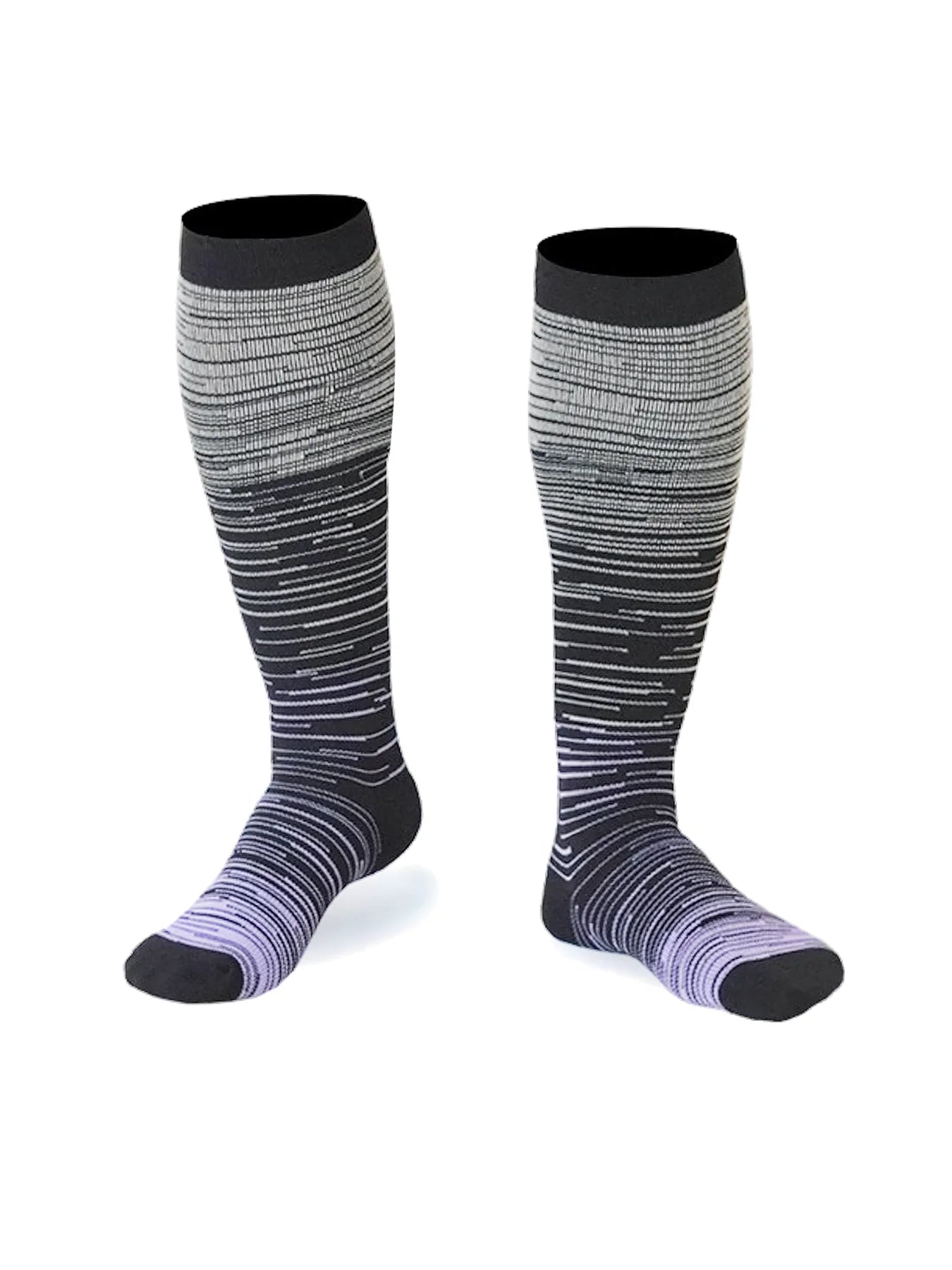 Pressure Socks Striped Gradient Compression Stockings for Men and Women Compression Socks for Cycling Sport