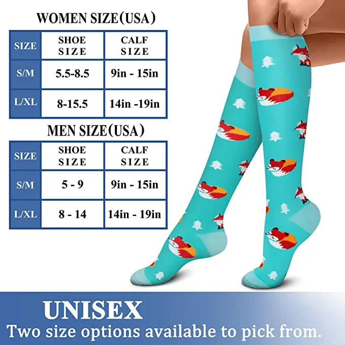 Running Compression Socks 20-30 Mmhg Fit For Medical Edema Diabetes Varicose Pregnant Women Sport Circulation Compression Socks