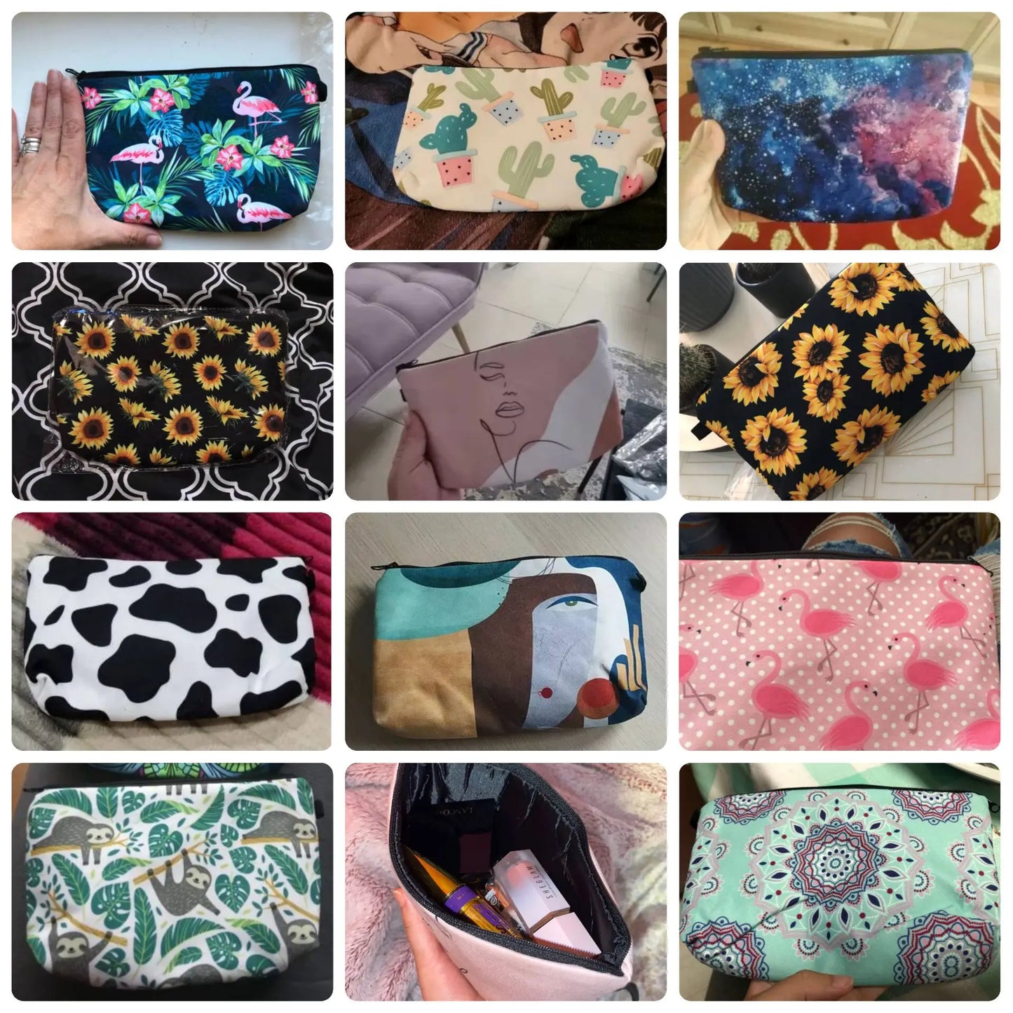 Hot Sale Nurse ECG Printing Women Cosmetic Bags Lovely Casual Travel Portable Storage Handbags Makeup Bag Toiletry Bags Female